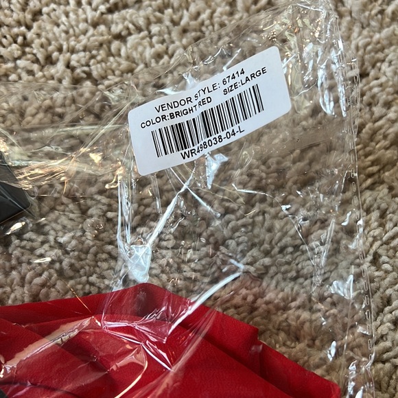 NWT true red strapless hi-low dress - Picture 9 of 9